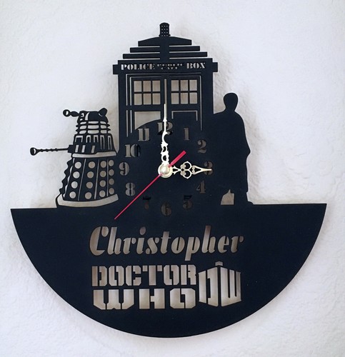 PERSONALISED DR WHO ACRYLIC CLOCK