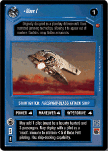 Slave I Star Wars CCG Cloud City NM swccg