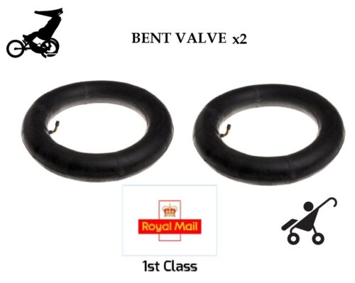 2 X Inner Tubes 12/" Bent Valve Fits Micralite Poussettes 1st Classe Royal Mail