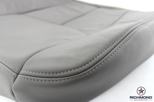 Driver Side Bottom LEATHER Seat Cover Gray 2004 Silverado 1500HD LT LS 4x4 2WD