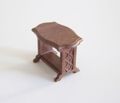 j2100 1900-epoque small table dark brown coffee table for salon Playmobil