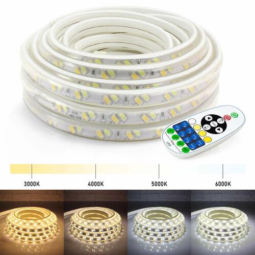 Remote w// 8 Mode WYZworks LED Strip Lights 50FT 2-in-1 Warm White /& Cool White
