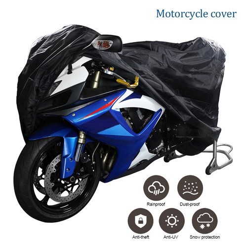 Motorradplane Abdeckplane Motorrad Wasserdicht Abdeckung Cover 245*105*125cm XXL