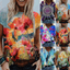 UK Womens Summer Boho Floral T-shirt Ladies Short Sleeve Tops Casual Blouse Tee