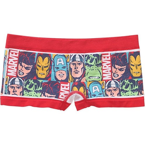 Marvel Heroes AVENGERS Womens Seamless Boyshort Super Hero Panty Underwear