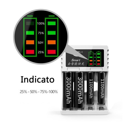 New 4 Slot Battery Charger F AA Ni-Cd Rechargeable Batteries Hot # AAA Ni-MH