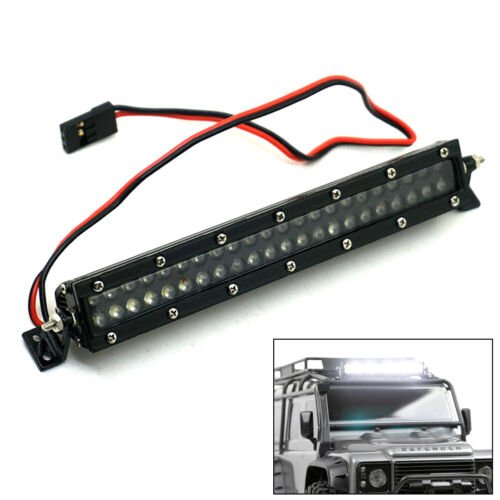 12LED 44 LED Metal Roof Rack Light Bar For SCX10 D90 TRX-4 1:10 RC Car Crawler