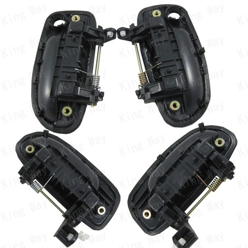 NEW BLACK OUTSIDE DOOR HANDLE FRONT REAR LEFT RIGHT For Hyundai Accent 2000-2006