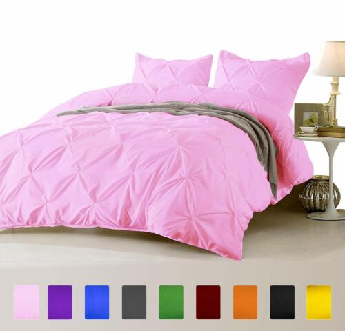 Details about  / 3 PC Pinch Pleated Comforter Set Twin Size /& Colors 1000 TC Egyptian Cotton