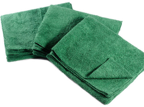 12 Pack of Large 16 x 27" Edgeless Microfiber Cleaning Towels 280 GSM 