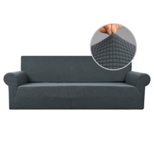 1/2/3/4 Seater Slipcover Solid Sofa Covers Stretch Couch Furniture Protector