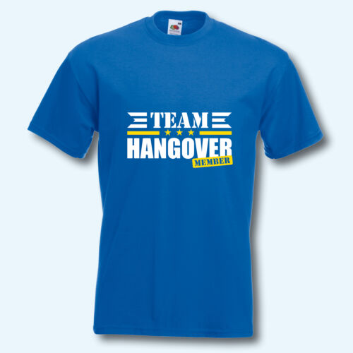 JGA div Team Hangover Fun-Shirt T-Shirt Farben Junggesellenabschied 
