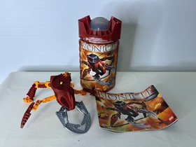 Lego Bionicle "Vohtarak" Visorak Warrior #8742 + Booklet & Canister, Incomplete