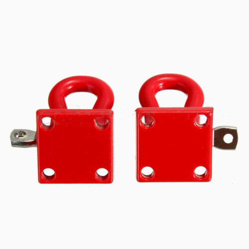 1 Pair 1:10 Scale Hook Shackles for RC SCX-10 Crawler Truck Accessories Red OF