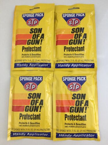 SUV Truck 4pc STP son of a gun protectant  Car Sponge Pack Motorcycle