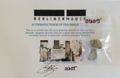 Authentic Piece of the BERLIN WALL Relic Slab 1989 Germany Reagan Gorbachev QTY! 