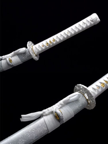 Japanese Samurai Katana Full Tang T10 Steel Clay Tempered Razor Sharp Sword 