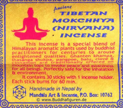 Räucherstäbchen Tibetan Nirvana Mokchhya Incense