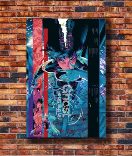 Hot Fabric Poster Ghost In The Shell Fight Riot Police Anime Movie 40x27in Z1061