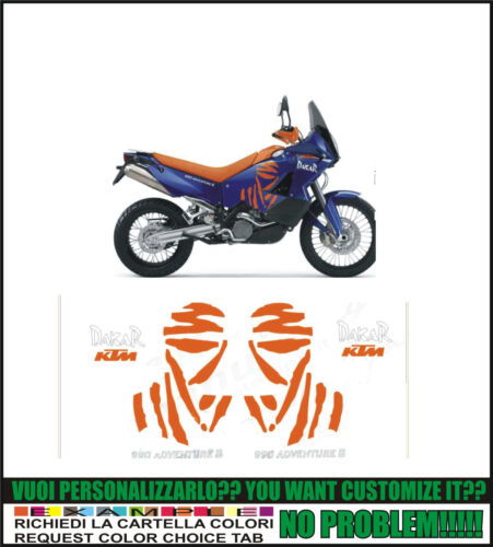 kit adesivi stickers compatibili lc8 990 adventure s 2006-2008 dakar