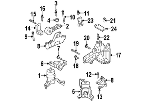 LEXUS 90126A0017 GENUINE OEM BRACKET STUD