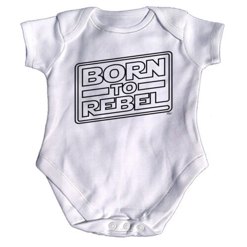 FUNNY BABY Infants Babygrow ange combinaison-Born To Rebel
