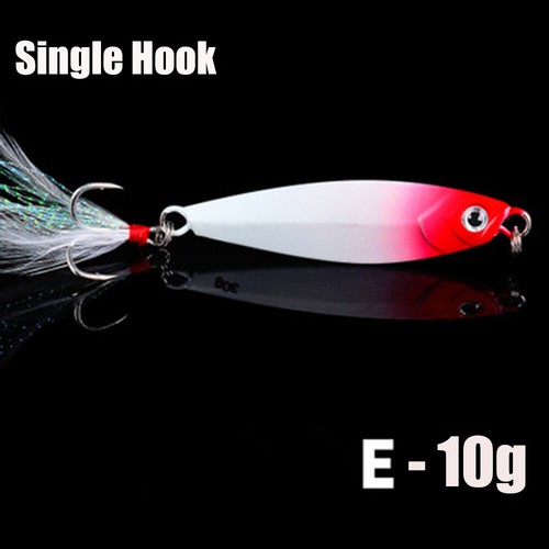 Spinning Baits Feather Metal Fishing Lures Jig Bait Lead Casting