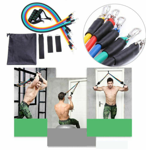Widerstandsbänder Workout Übung Yoga 11 teiliges Set Crossfit Fitness Gym nihj 