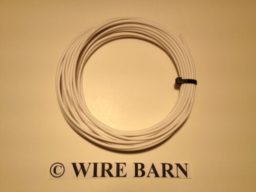 14 AWG GXL WHITE AUTOMOTIVE WIRE - HIGH TEMP - 25 FEET - WE HAVE MANY COLORS