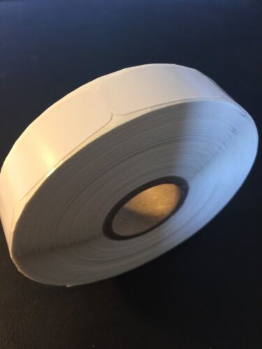 White Blank 1.5” X .625 LABELS 1000 PER ROLL GREAT STICKERS