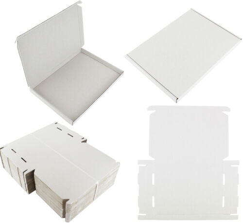 25 WHITE C4 A4 SHIPPING BOXES FOR PHOTOGRAPHY ART MAGAZINES PRINTS DOCUMENTS