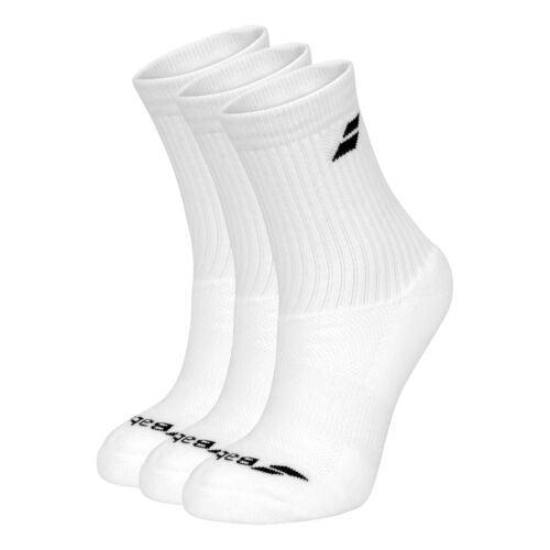 Babolat Unisex  Pack Socks Unisex Tennissocken weiß 3er Pack NEU 