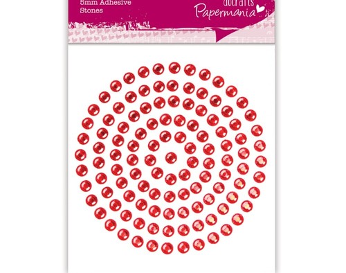 Rojo joyas autoadhesivas para manualidades-elección del tamaño