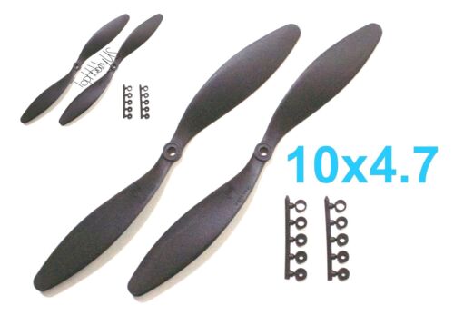 US SELLER//SHIP 4pcs 10x4.7/" Slow Flyer SF Electric Propeller with Adapter NEW