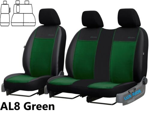 FORD TRANSIT CUSTOM 2014 2015 2016 ECO LEATHER /& ALICANTE TAILORED SEAT COVERS