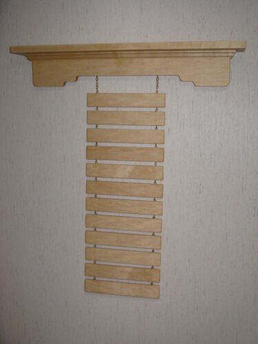F F Wood Products WS Style Martial Arts Trophy Shelf and Rank Belt Display