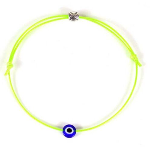 Fashion Cool Black Red Blue Evil Eye Bracelet Rope Braided Bangles Lucky Jewelry