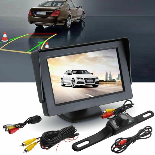 4.3/" TFT LCD Monitor Car Back up Rear View Parking System Night Vision Camera