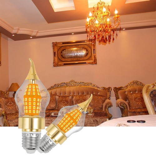 6Pack E12 Base Clear Candelabra Led Bulb 15W Non-dimmable Candle Bulb Home Decor