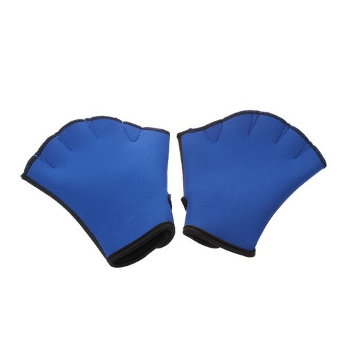 1 Paar Schwimmhandschuhe Handschuh Schwimmen Schwimmhilfe Blau S E5X6