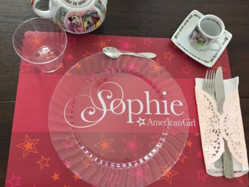 American Girl Tea Party Personalized Placemat Party Table Decoration