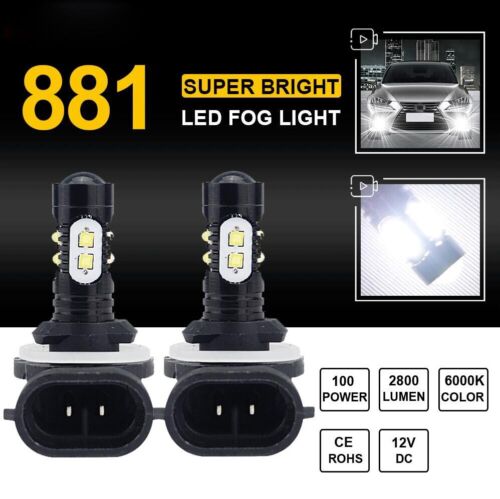 2X 881 886 894 LED Fog Light Bulbs Car HID White Bright 6000K Driving Lamps DRL