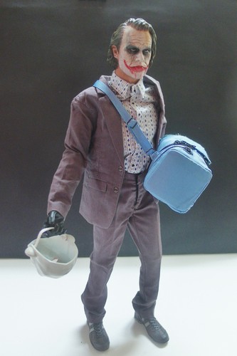 Custom 1//6 Scale Joker Robber Suit Outfit With Mask and Hands For Hot Toys Body