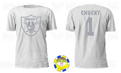 Oakland Raiders Jon Gruden Chucky 1 Jersey Tee Shirt Men Size S-5XL Movie NEW