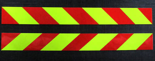 Self Adhesive Side Chevrons Reflective 2000mm x 200mm sickers