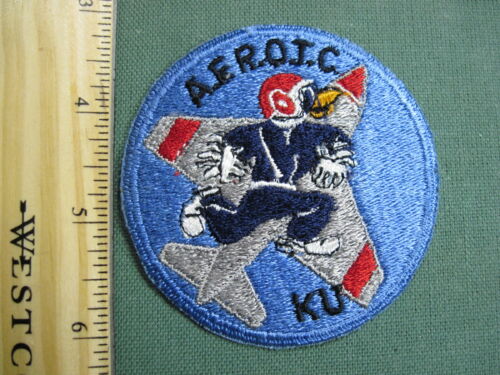 Vintage patch UNIVERSITY OF KANSAS Air Force ROTC AFROTC  Free Ship