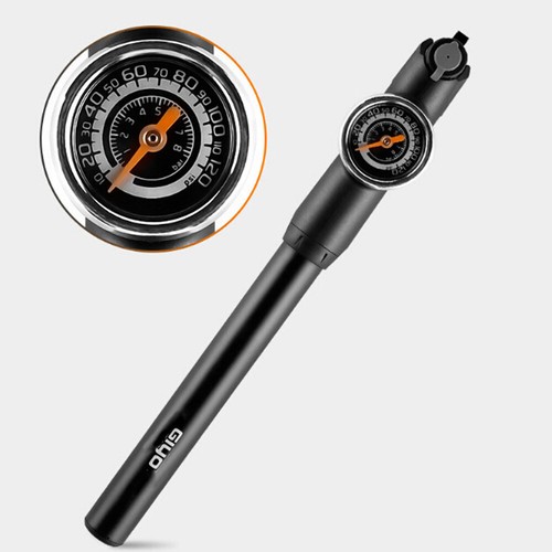 Handheld Bicycle Bike Tire Pump Tyre Inflator with 120PSI Gauge