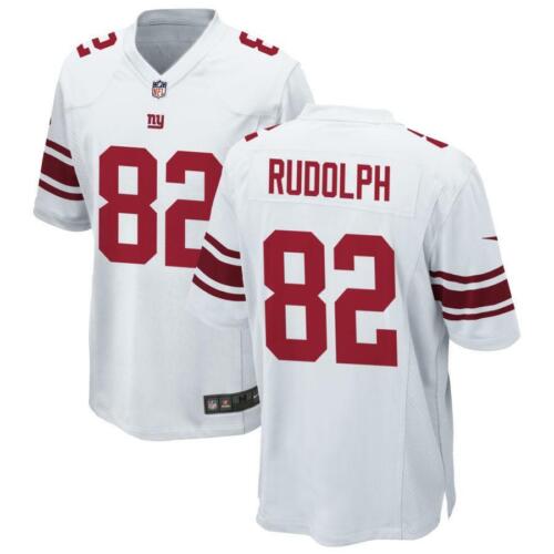 Kyle Rudolph Men's Game White Jersey Giants 