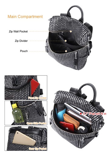 Convertible Leather Shoulder Bag Purse Backpack Rucksack Daypack Hobo Bag New N1