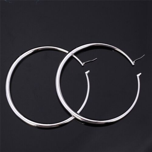 Perfect Gift 925 Sterling Silver Filled Thick Vintage Dangling Hoop Earrings
